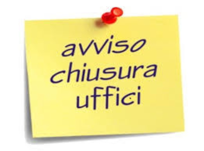 Chiusure prefestivi.